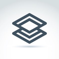 Vector abstract icon symbol N2