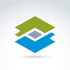 Geometric abstract icon symbol vector graphic design N5