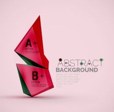 Geometric shapes with sample text Abstract template N30