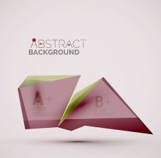 Geometric shapes with sample text Abstract template N31