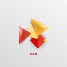 Modern abstract geometric info banner N12