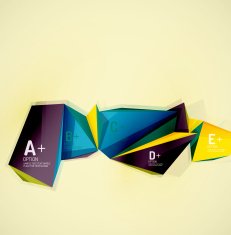 Geometric shapes in the air Vector abstract background N42