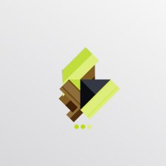 Modern abstract geometric info banner N14