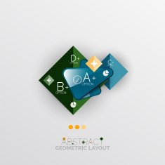 Modern abstract geometric info banner N19