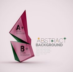 Geometric shapes with sample text Abstract template N45