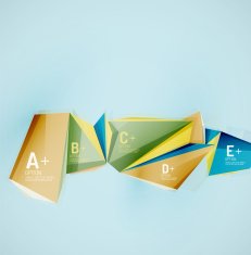 Geometric shapes in the air Vector abstract background N49
