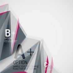 Geometric shapes in the air Vector abstract background N54