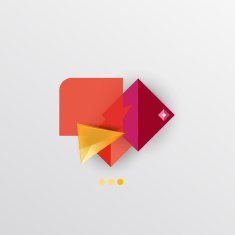 Modern abstract geometric info banner N22