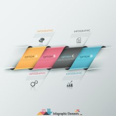 Modern infographics options banner N296