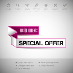 Banner with commerce business content N14