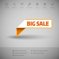 Banner with commerce business content N16