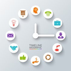 Vector circle element for infographic N35