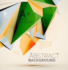 Geometric shapes in the air Vector abstract background N61