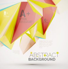 Geometric shapes in the air Vector abstract background N62
