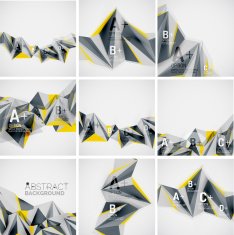 Geometric shapes in the air Vector abstract background N65
