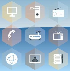 telecommunication office icons