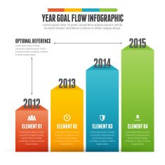 Year Goal Flow Infographic