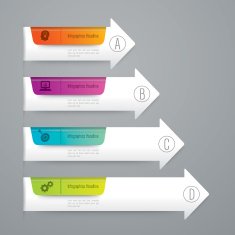 Infographic design template and marketing icons N38