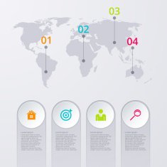 Vector illustration infographics four options N33