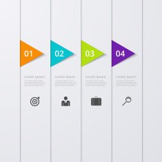 Vector illustration infographics four options N34