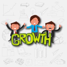 Creative business infographic elements with young men