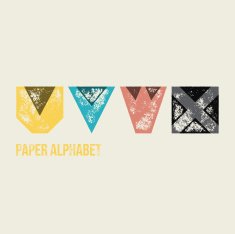 U V W X - Grunge Retro Paper Type Alphabet