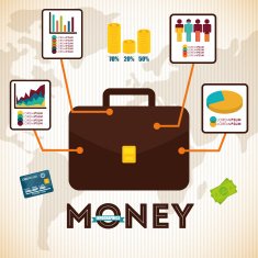 Money infographic design N4