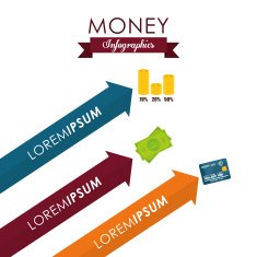 Money infographic design N7