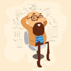 Business man with infographic elements N2