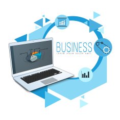 Creative stylish business infographic elements