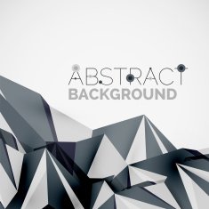Geometric shapes in the air Vector abstract background N67