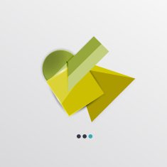 Modern abstract geometric info banner N37