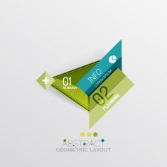 Modern abstract geometric info banner N39