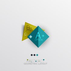 Modern abstract geometric info banner N40