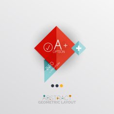 Modern abstract geometric info banner N45