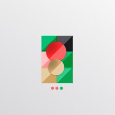 Modern abstract geometric info banner N46