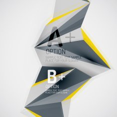 Geometric shapes in the air Vector abstract background N83