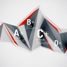 Geometric shapes in the air Vector abstract background N86