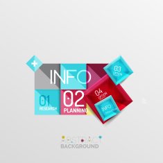 Geometric abstract shape infographic layouts N3
