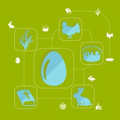 easter flat infographic N17