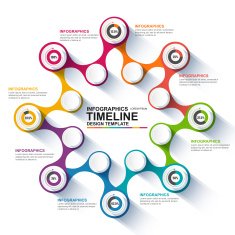 Infographics vector design template N156