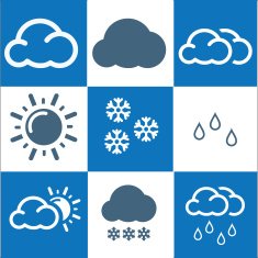 Weather Icons set with White Background vector EPS10 N3