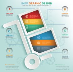Cargo info graphic design clean vector