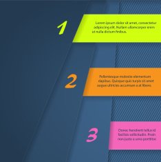 Infographic design with bright color labels N2