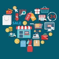 retail commerce and marketing elements