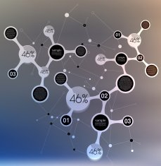 abstract background number line N14