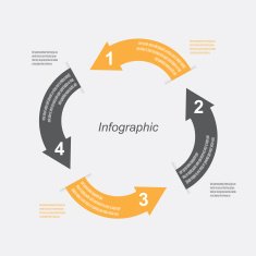 Infographic design template with paper tags N48