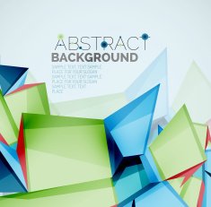 Geometric shapes with sample text Abstract template N67