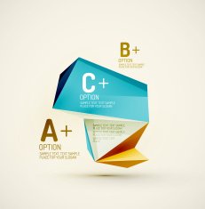 Geometric shapes in the air Vector abstract background N100