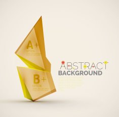 Geometric shapes with sample text Abstract template N68